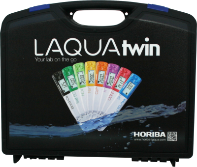 Horiba LAQUAtwin carrying case front view with handle